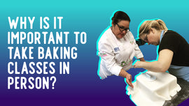 Why is it important to take baking classes in person?