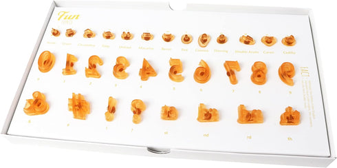 PME Fun Fonts Stamping Set- Upper and Lowercase Letters (52 Pieces)
