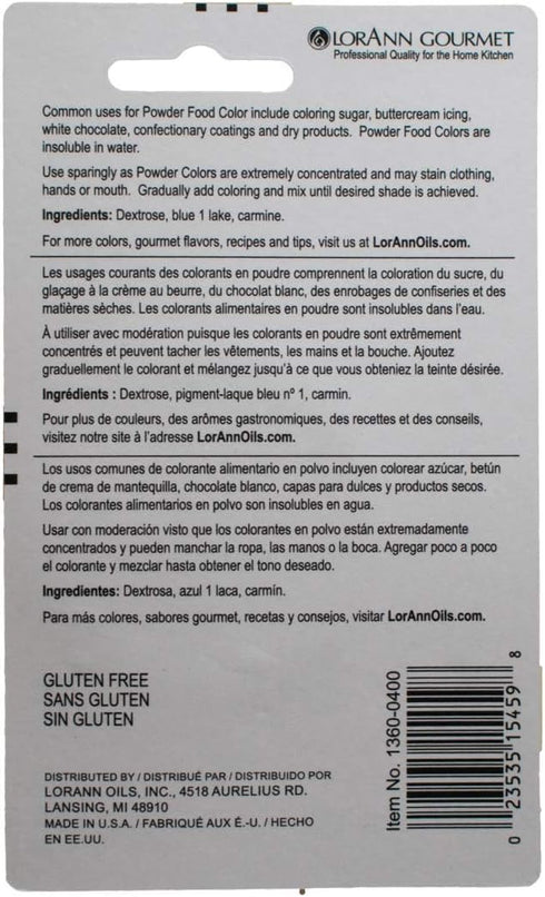 LorAnn Powder Food Color (1/2 ounce jar)
