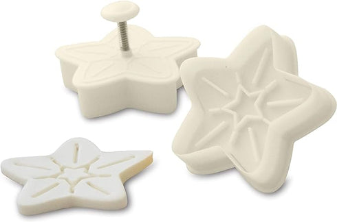 Ateco Fondant & Dough Embosser, 2" Star Plunger Cutter