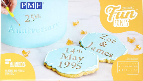 PME Fun Fonts Stamping Set- Upper and Lowercase Letters (52 Pieces)