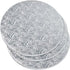 Round Cake Board (1/2" thick)- Silver Foil Corrugated Cardboard for Multi-Layer Cakes