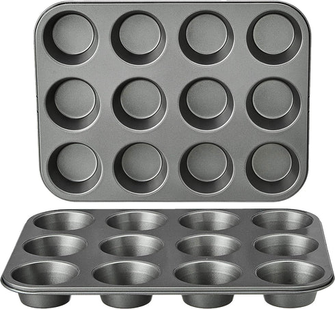Mini-Muffin or Cupcake Pan - Premium Non Stick for Baking