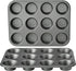 Mini-Muffin or Cupcake Pan - Premium Non Stick for Baking