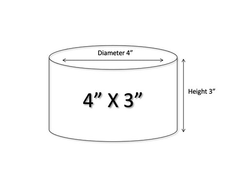 Round Cake Dummies (4" Diameter)