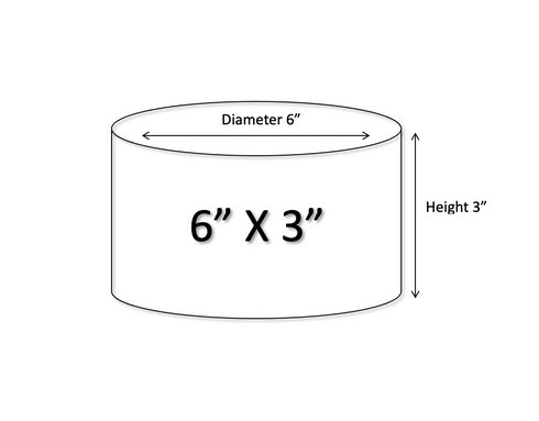Round Cake Dummies (6" Diameter)