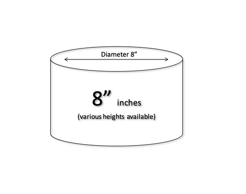 Round Cake Dummies (8" Diameter)