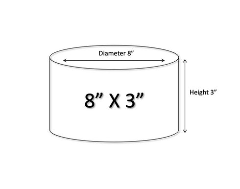 Round Cake Dummies (8" Diameter)