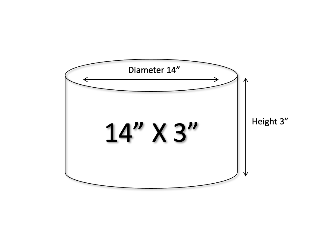 8x6 Round Cake Dummy