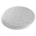 Round Cake Board (1/2" thick)- Silver Foil Corrugated Cardboard for Multi-Layer Cakes