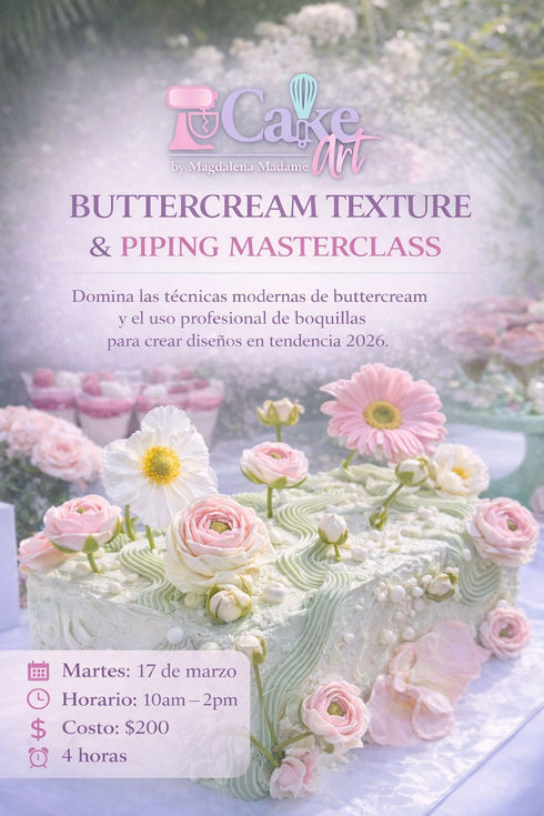 BUTTERCREAM TEXTURE & PIPING TECHNIQUES- CLASS