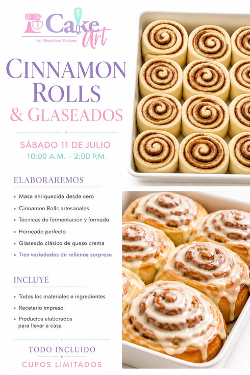 CINNAMON ROLLS & GLASEADOS- CLASS