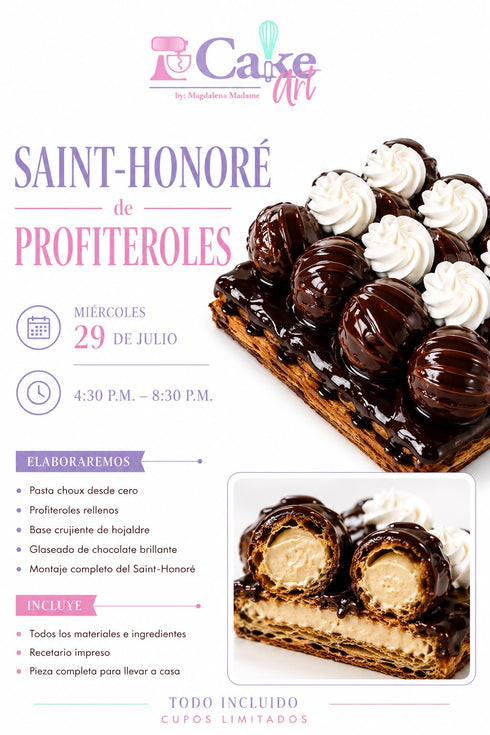 SAINT-HONORÉ PROFITEROLE CAKE- CLASS