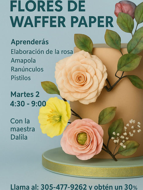 FLORES DE WAFFER PAPER CLASS