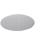 Round Cake Board (1/4" thick)- White Foil Corrugated Cardboard Cakes (Edge)