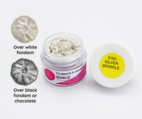 Edible Doux Powder- Silver Sparkle (5163)