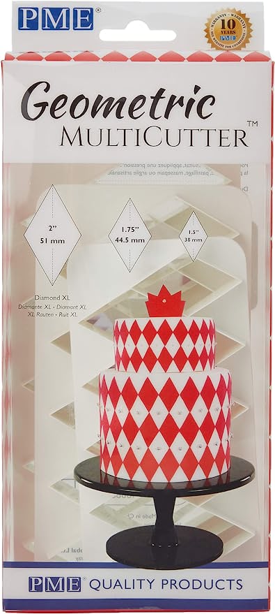 PME Geometric Multicutter for Cake Decorating- Diamond, set of 3 –  Cakeartshop